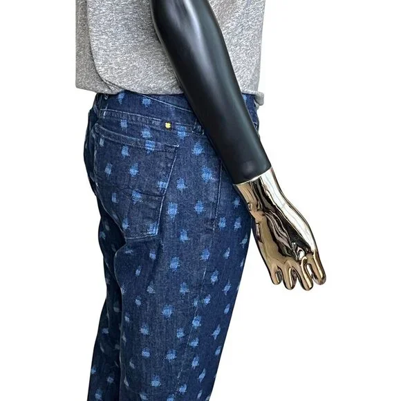 Lucky Brand Ikat Polka Dot Charlie Skinny Jeans Low-Rise Medium Wash Size 6/28 - Picture 8 of 12